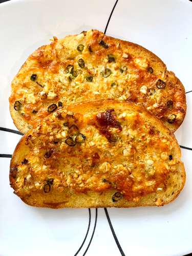 Garlic bread with Sourdough bread | Air fryer recipe 