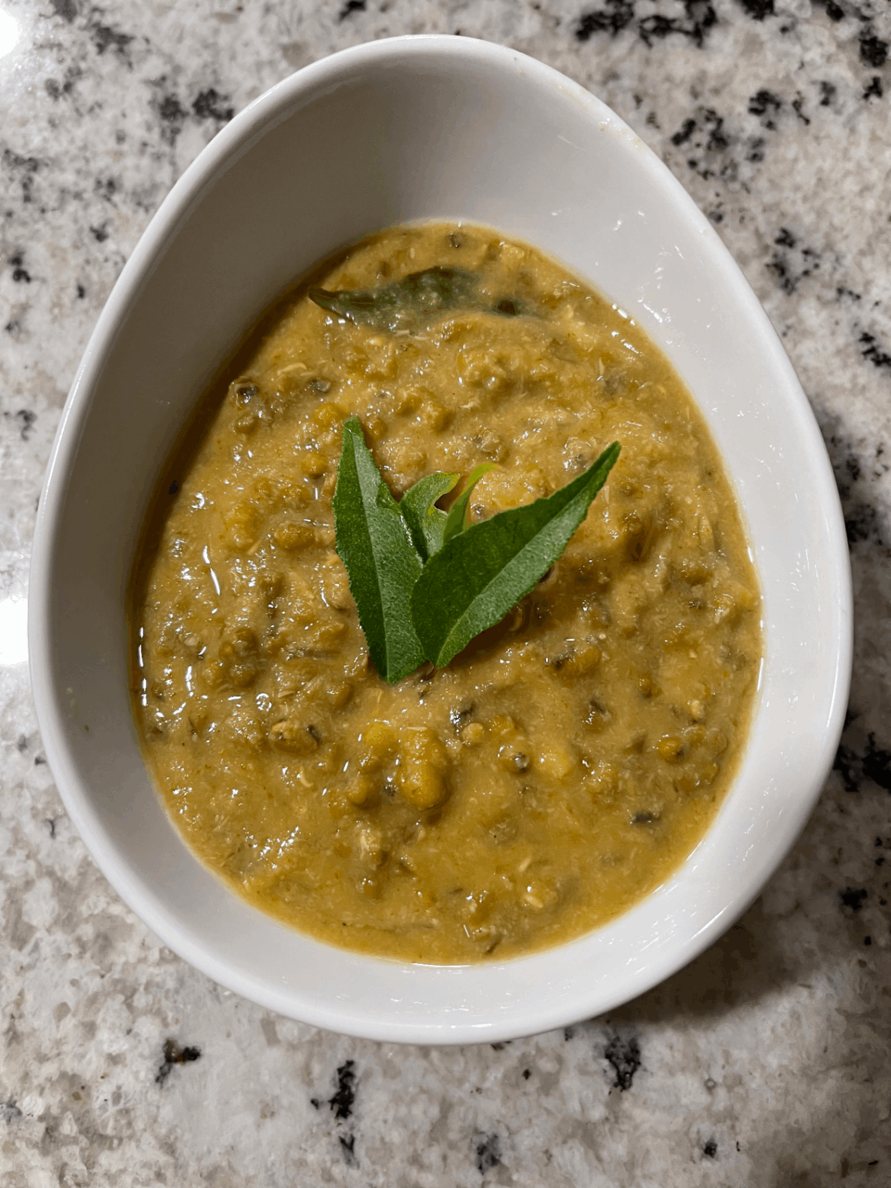 Green Moong curry with coconut 