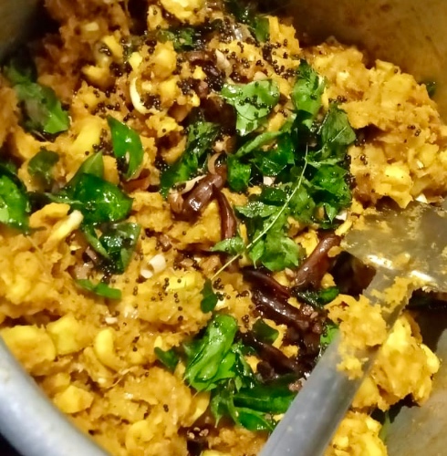 Jackfruit stir fry/Chakka varavu kaachiyadh