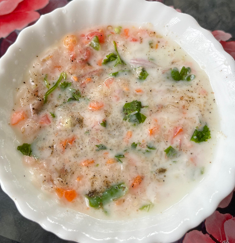 Kachumbar/veg curd salad