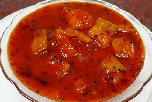 Keri ki launji ( raw mango sweet and sour veg)