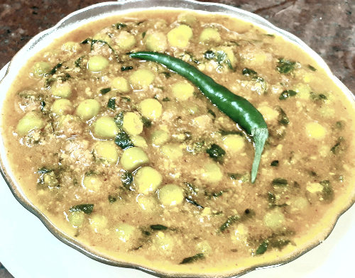 Methi mutter malai veg.