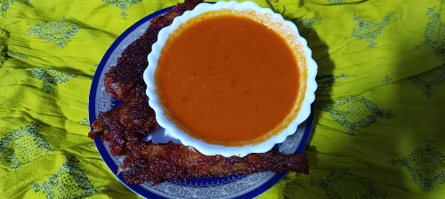 Mone Ambat looqa/plain sour and spicy curry