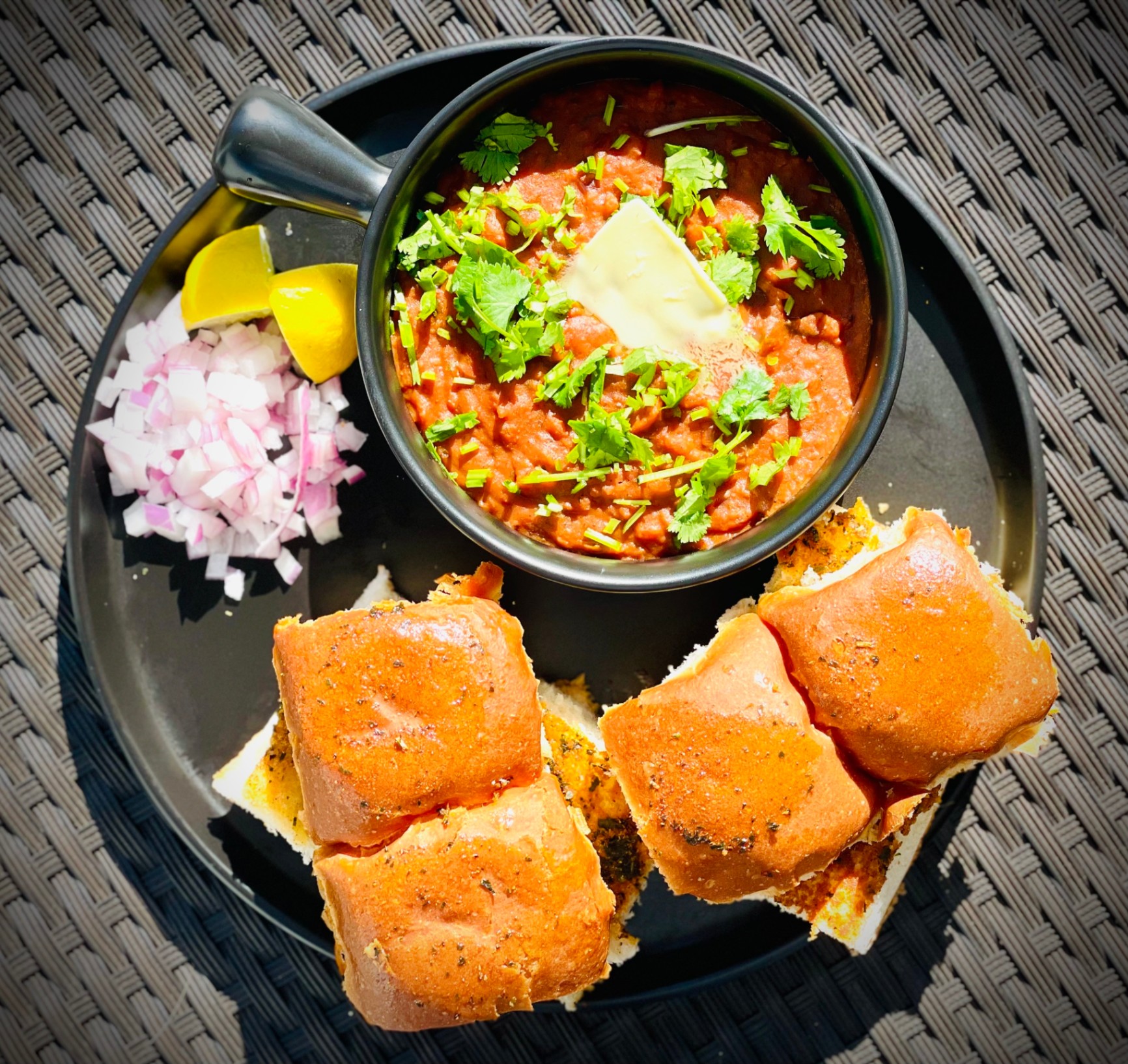 Pav Bhaji (Mumbai street style)