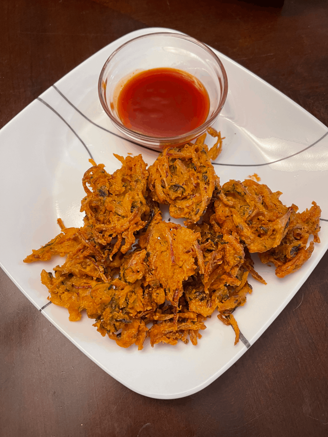 Onion bhaji without besan