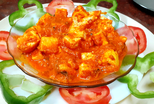 Paneer achari (pickled cottage cheese)