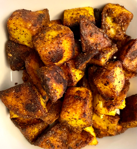 Potato fried in masala oil 