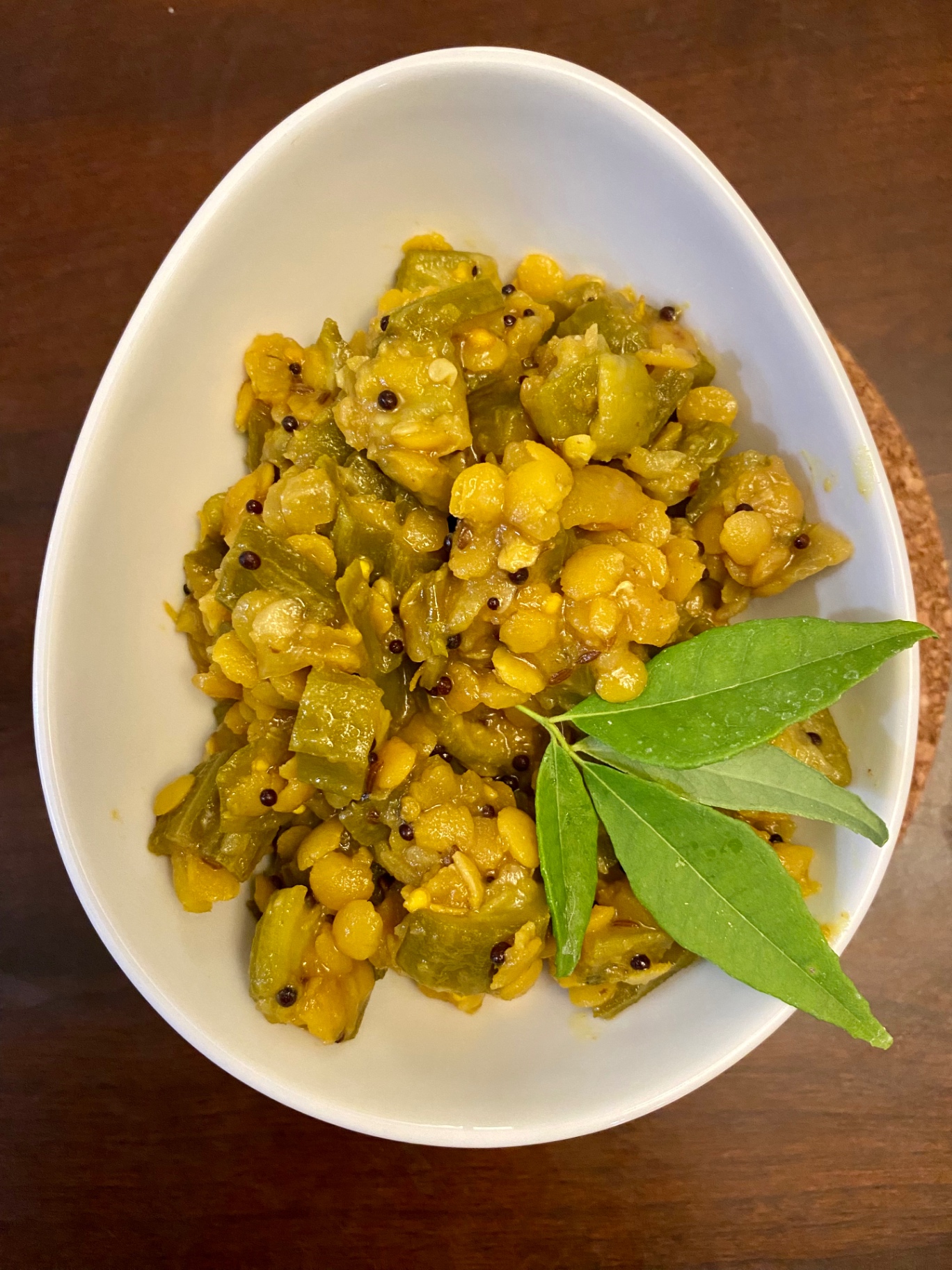 Ridge Gourd and Toor dal sabzi 