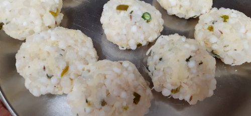 Sabudaana  vada (tapioca pearls  or sago vada)