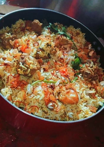 Shiunsa biryani/ prawns biryani