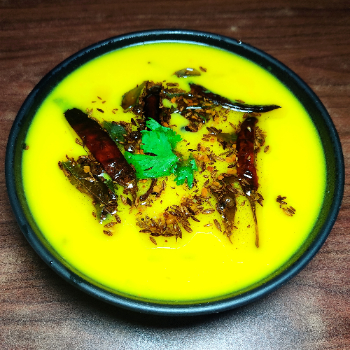 Tadka Kadhi / Tempering Gram flour and butter milk curry