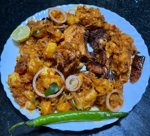 Tapioca biriyani/kappa biriyani