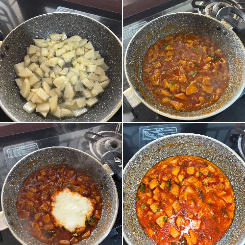Urullakkizhangh varattiyadh/spicy potato roast