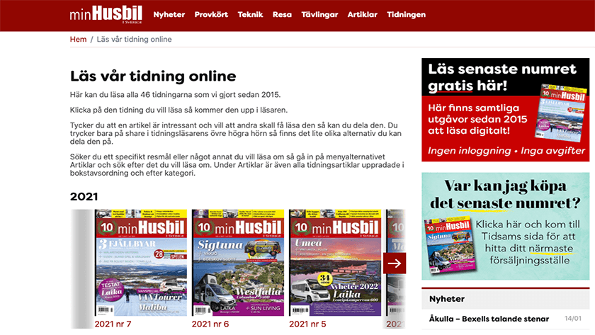 Nu blir Sveriges största husbilstidning ännu större