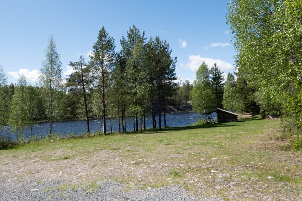 Bild på Vändforsen, lägerplats