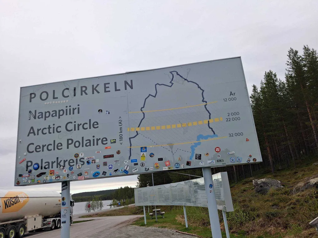 Bild på Polcirkeln Jokkmokk, Trafikverkets rastplats
