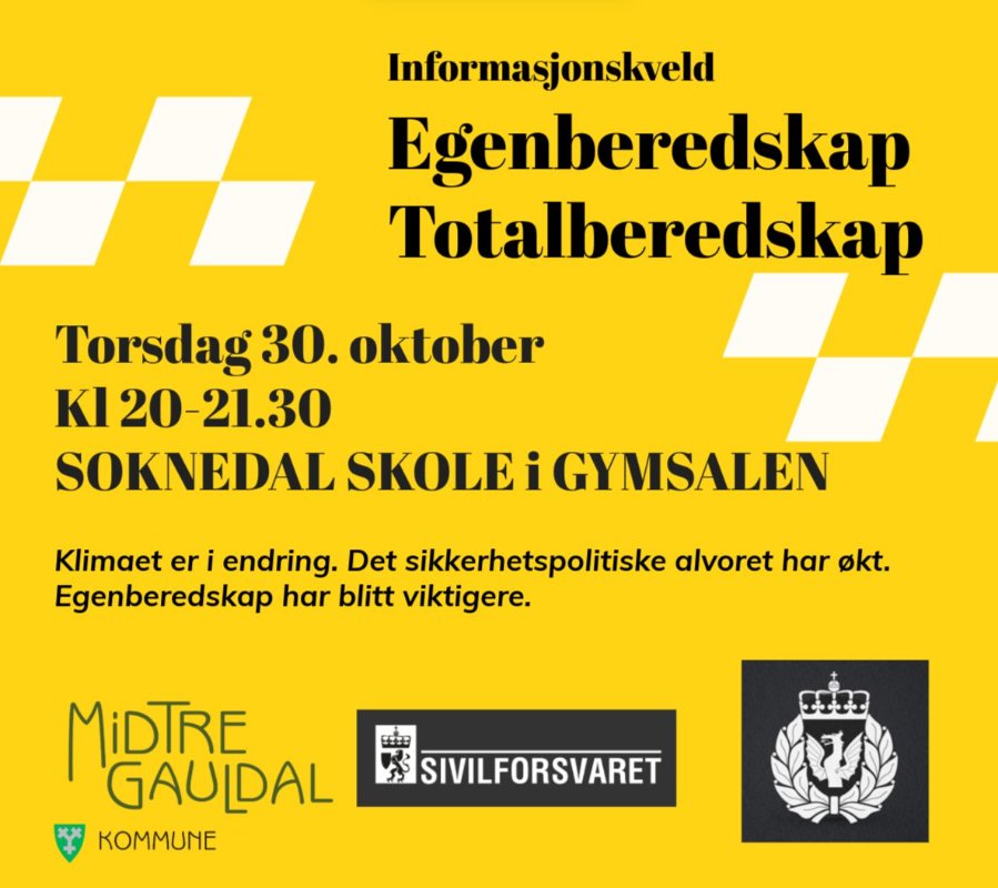 Informasjonskveld om egenberedskap og totalberedskap