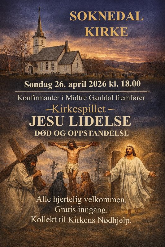 Kirkespill ved konfirmanter i Midtre Gauldal