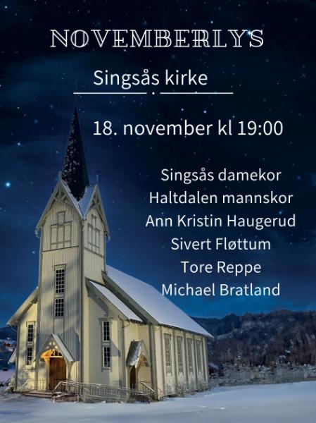 Novemberlys i Singsås kirke