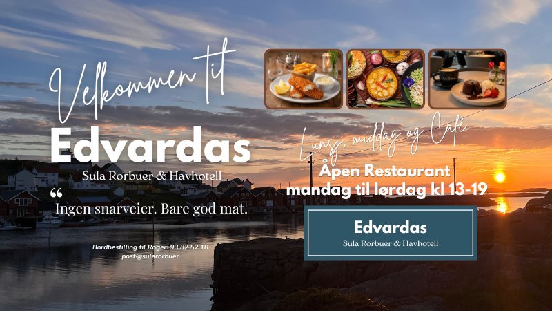 ☀️ Sommer på Sula – Sula Havhotell holder dørene åpne!