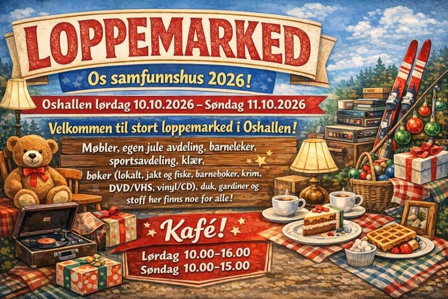 Loppemarked Os samfunnshus 2026