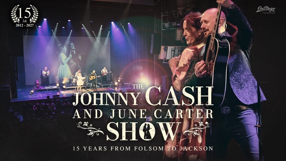May be an image of text that says "15 5 AR 0 2012 2027 OnStage IF THE CASH JOHNNY AND JUNE CARTER ១អង SHOW ดห2 15 YEARS FROM FOLSOM To JACKSON"