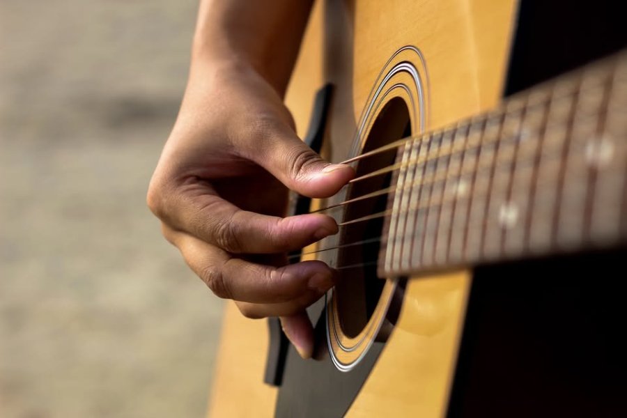 May be an image of guitar