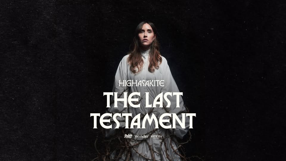 May be an image of text that says "HIGHASAKITE He THELAST LAST TESTAMENT Polar W W nder OKK ROROS lWanderKOKOS COH"