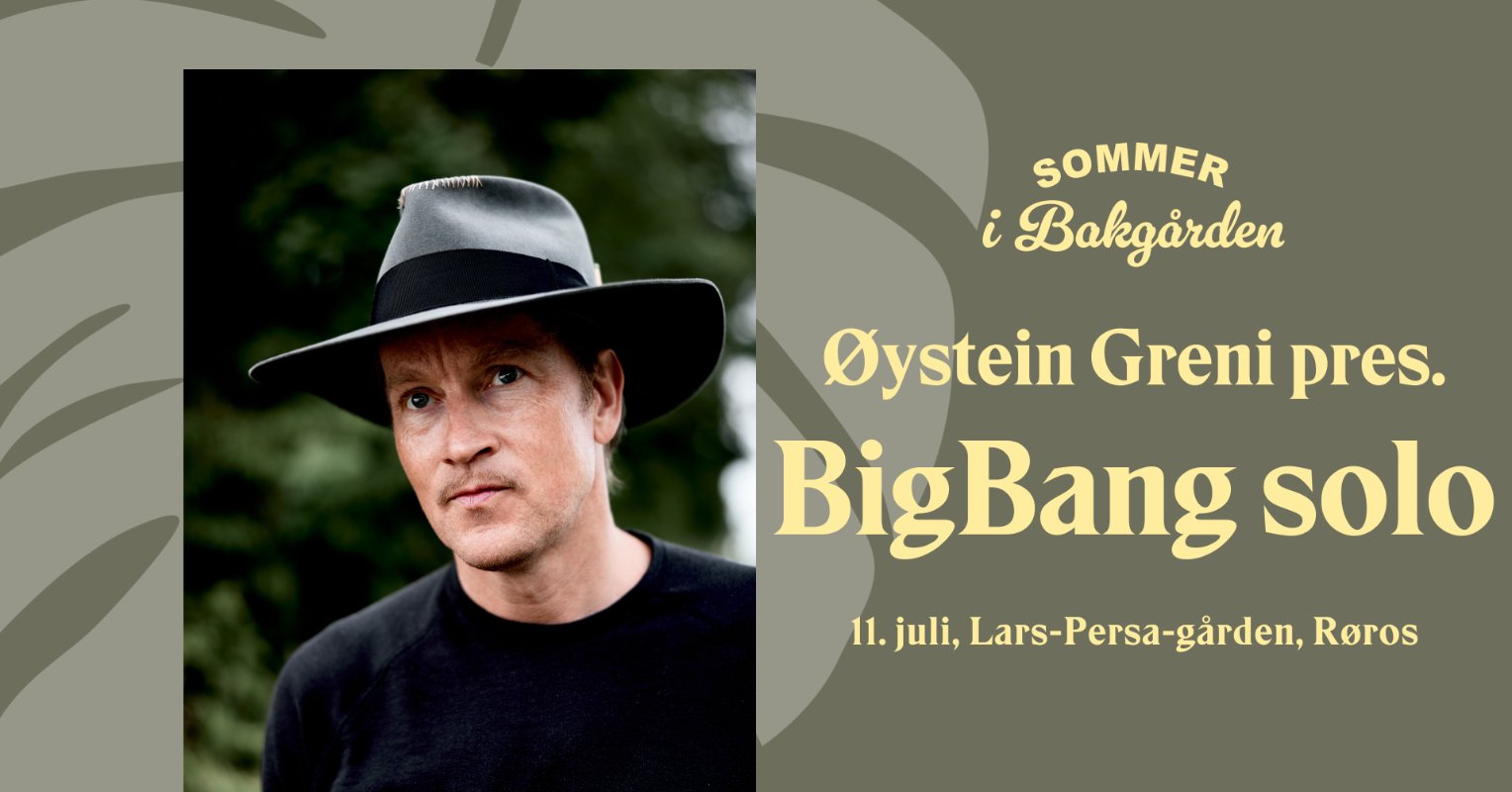 Øystein Greni presenterer BigBang solo // Sommer i bakgården
