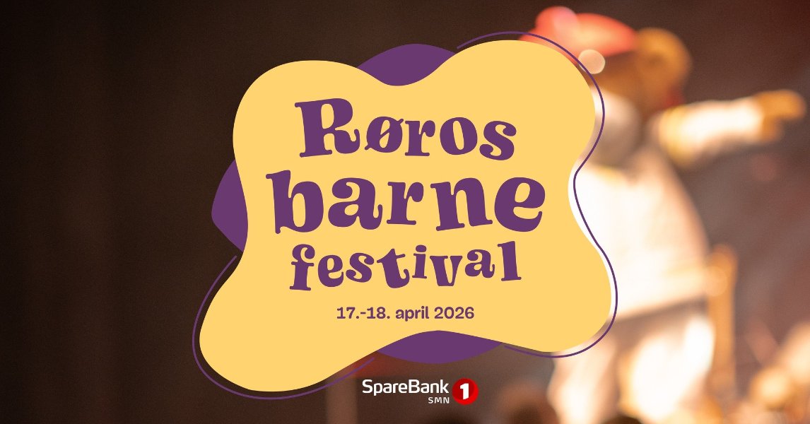 May be an image of musical instrument and text that says 'Roros barne festival 17.-18.april2026 april 2026 17.-18. SpareBank SMN'