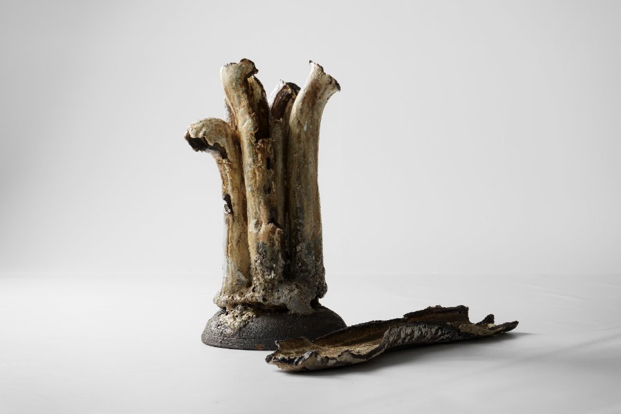 Fortsatt liv, keramisk skulptur av Kathrine Berg