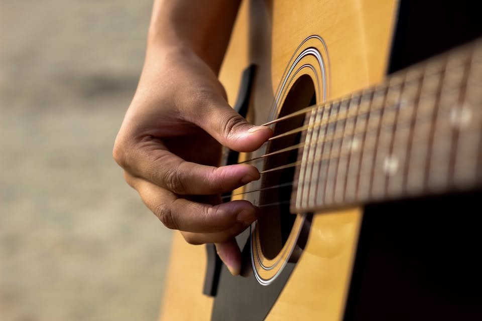 May be an image of guitar