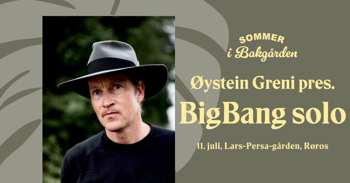 Øystein Greni presenterer BigBang solo // Sommer i bakgården