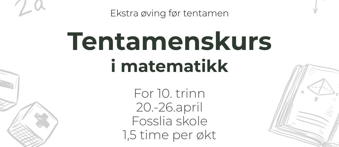 Tentamenskurs i matematikk for 10. trinn