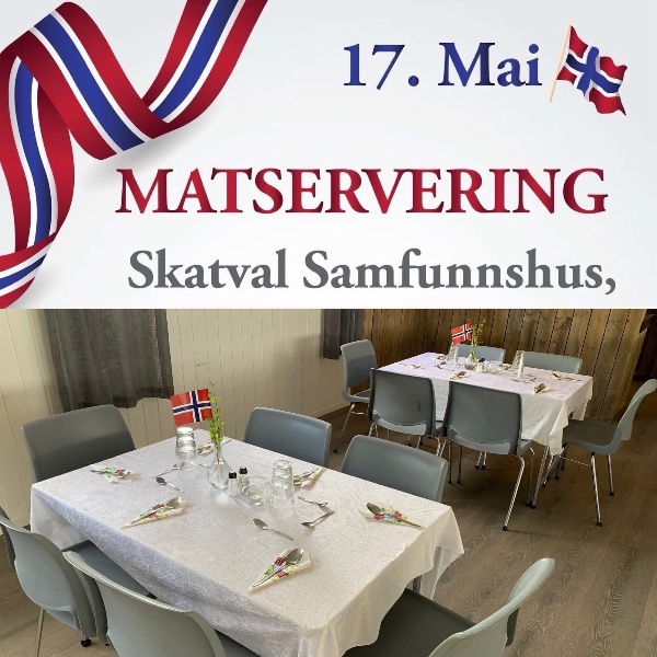 Sodd-servering 17. mai på Skatval Samfunnshus 🇳🇴