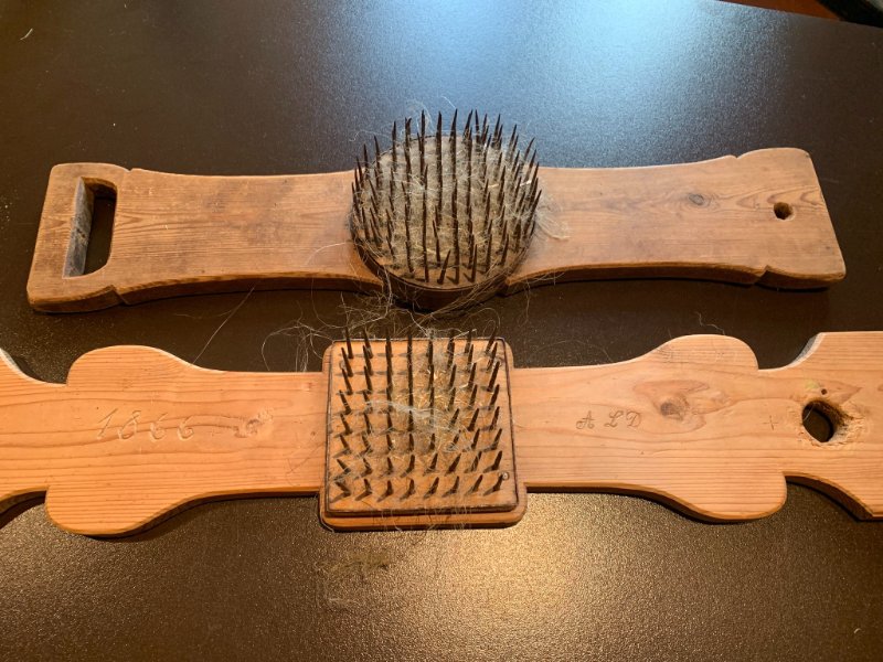 May be an image of hairbrush and towel rack