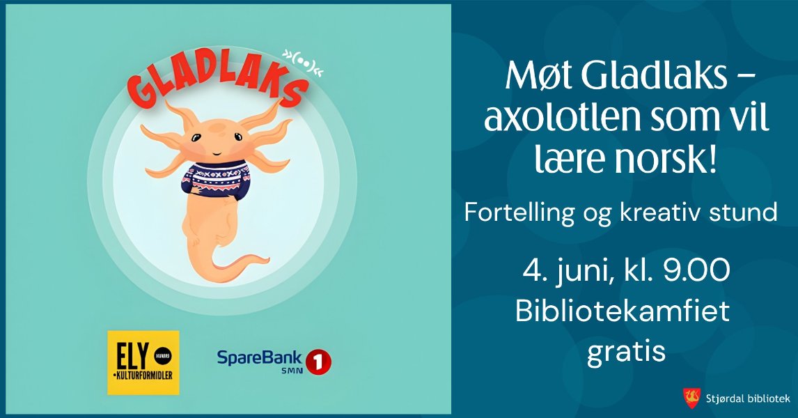 Møt Gladlaks – axolotlen som vil lære norsk!
