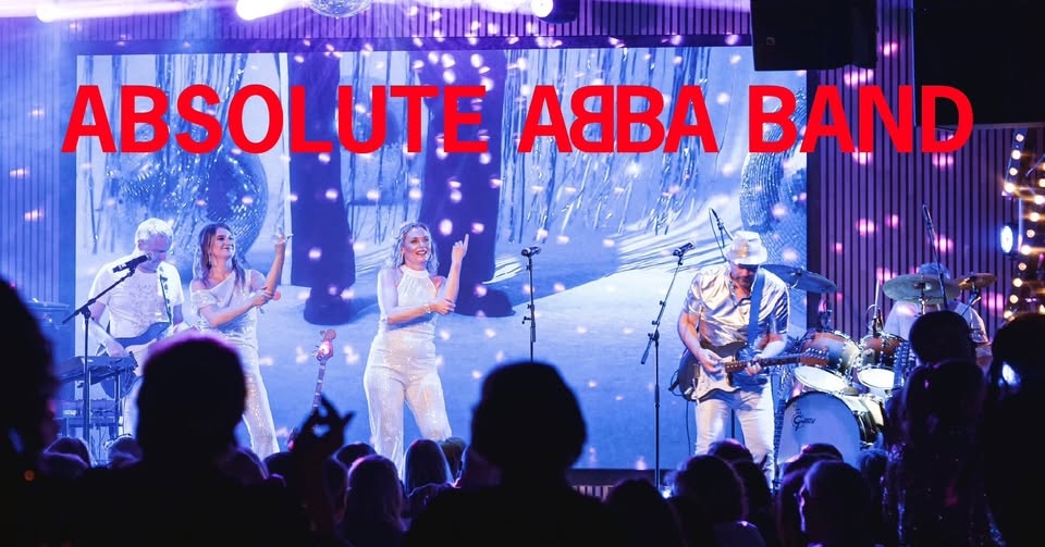 May be an image of 10 people, saxophone and text