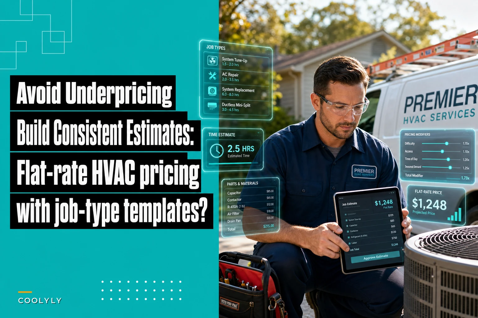 Avoid underpricing: build consistent flat-rate estimates with a job-type library for HVAC