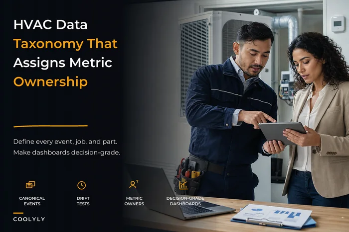 Canonical Service-Data Taxonomy and Metric Ownership for HVAC Operations