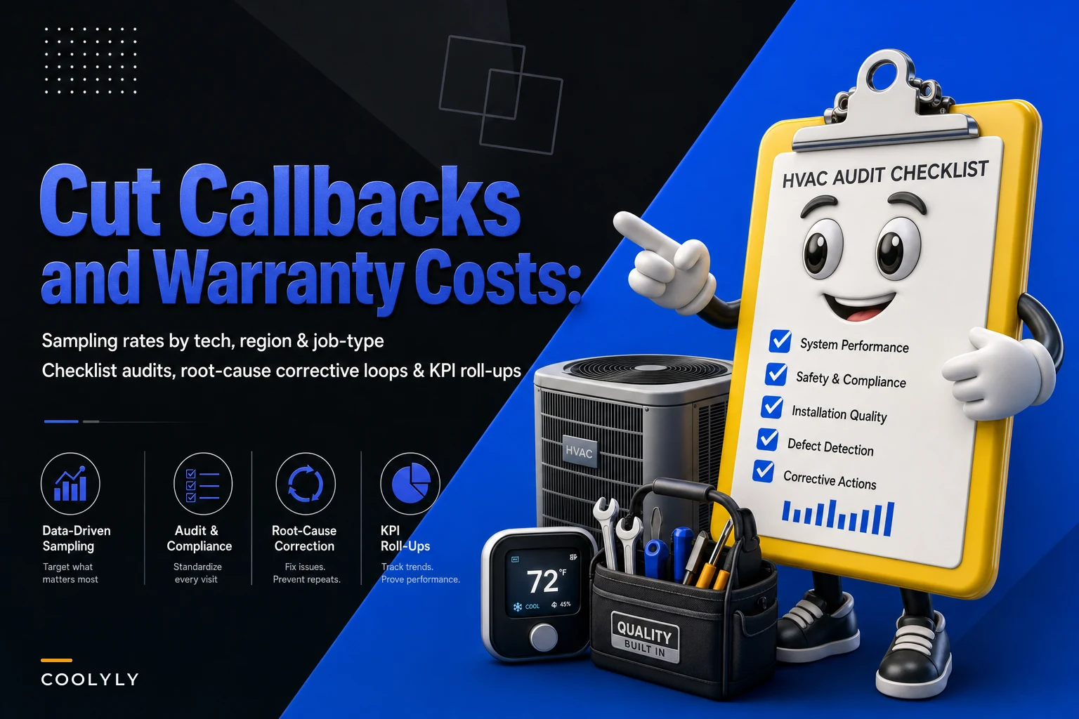 Cut callbacks and warranty costs: a post-job quality-audit sampling program for HVAC field teams