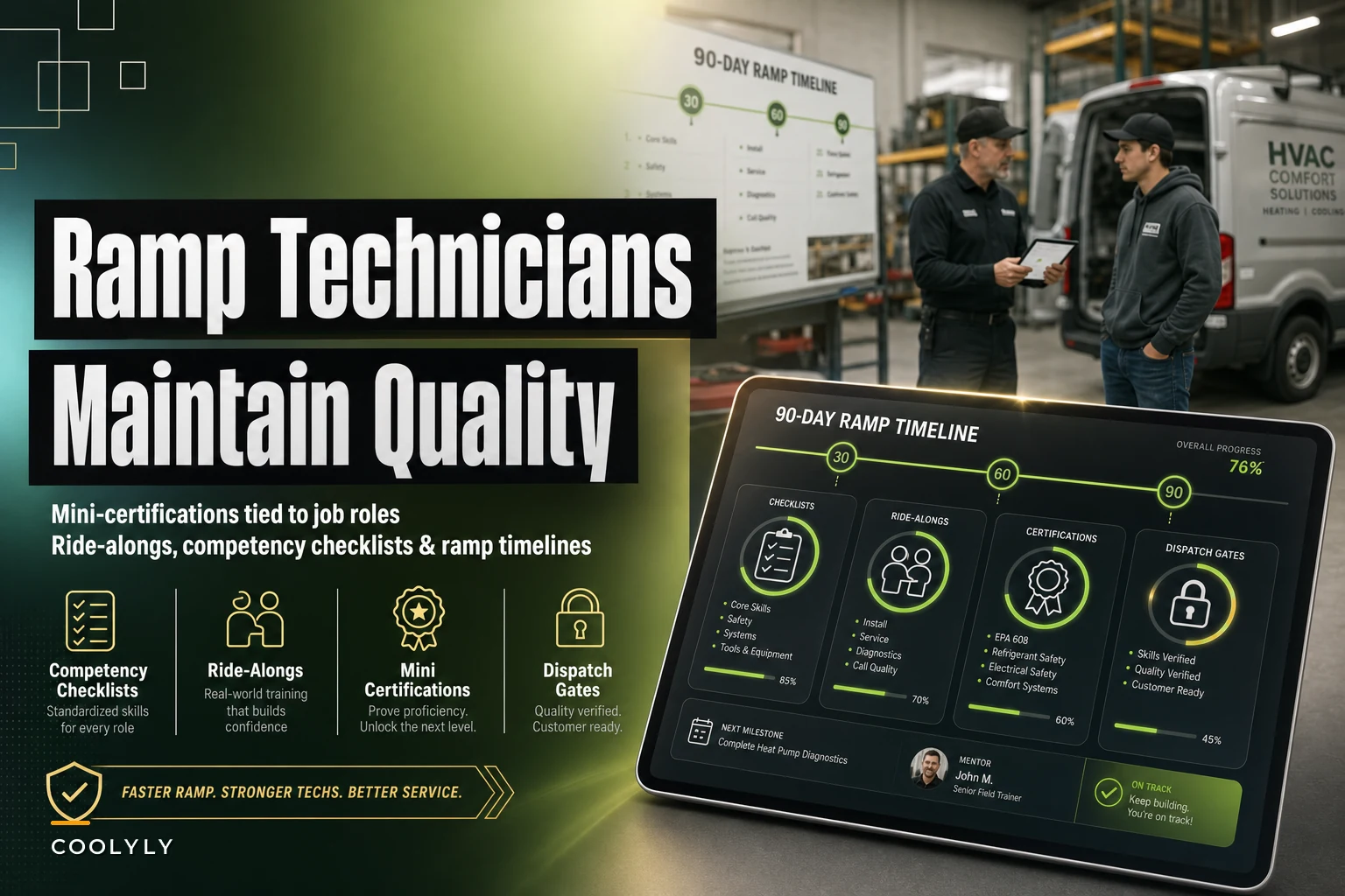 Ramp technicians faster without sacrificing quality: micro-certifications and competency checklists for HVAC teams