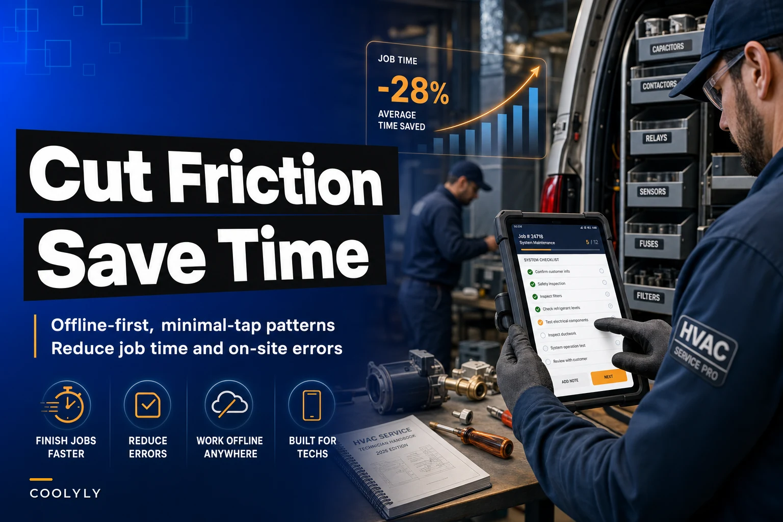 Reduce technician friction and time-per-job: field tooling and mobile UX guidelines for HVAC teams