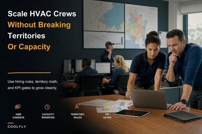 Scaling HVAC field operations without chaos: staffing, territories and KPI gates that work