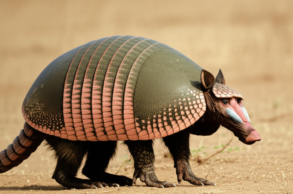 Babarmadillo, hybrid of Baboon and Armadillo