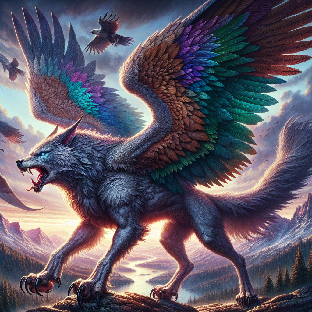 Wolagle, hybrid of Wolf and Eagle
