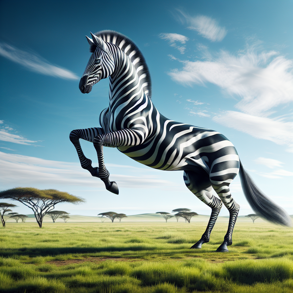 Zebelle, hybrid of Zebra and Gazelle