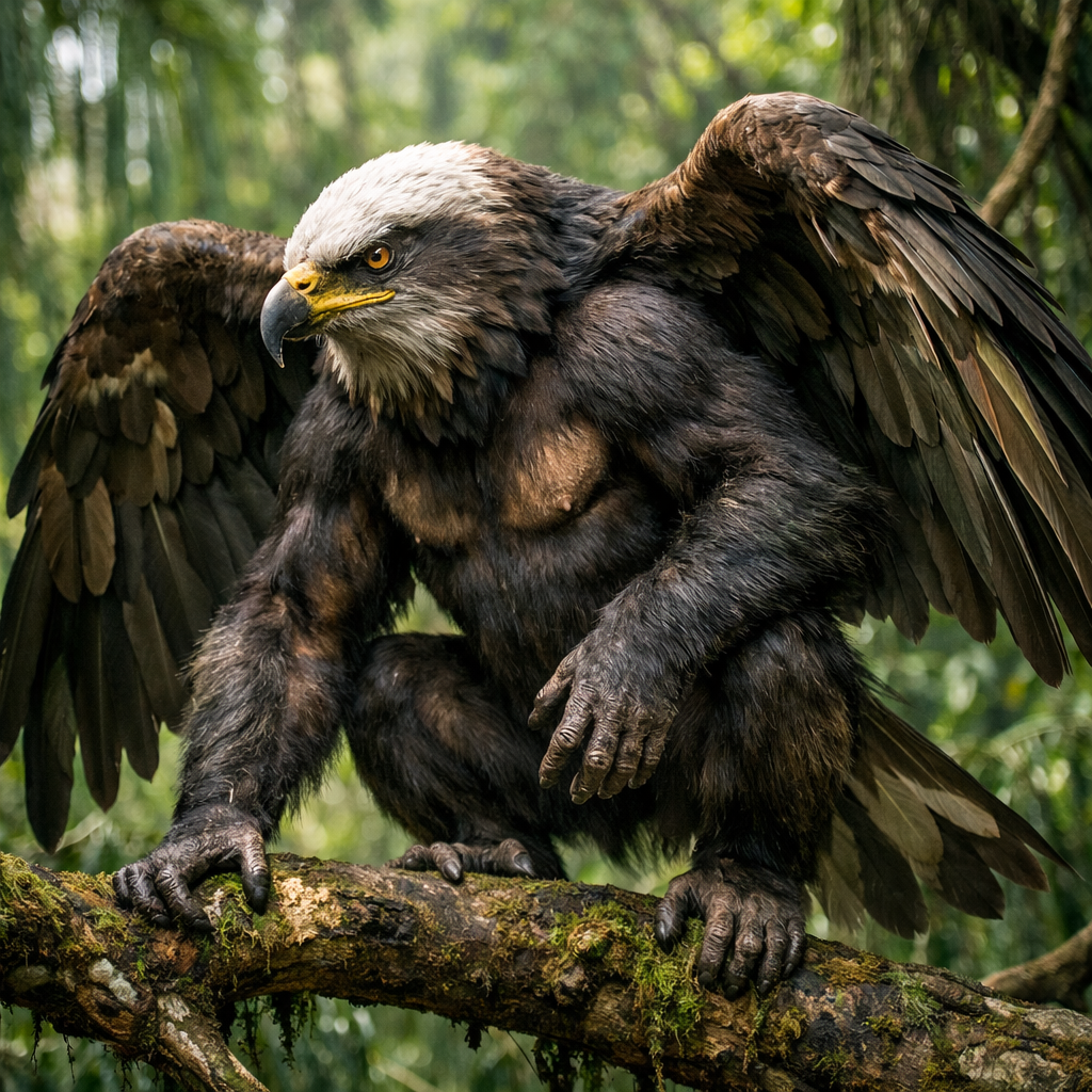 Chimpagle, hybrid of Chimpanzee and Eagle