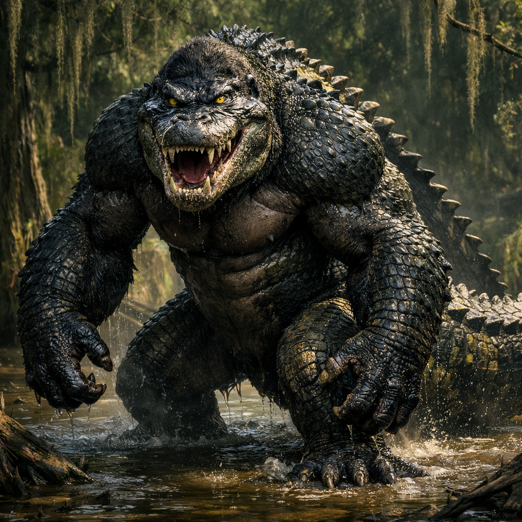 Gorilligator, hybrid of Gorilla and Alligator