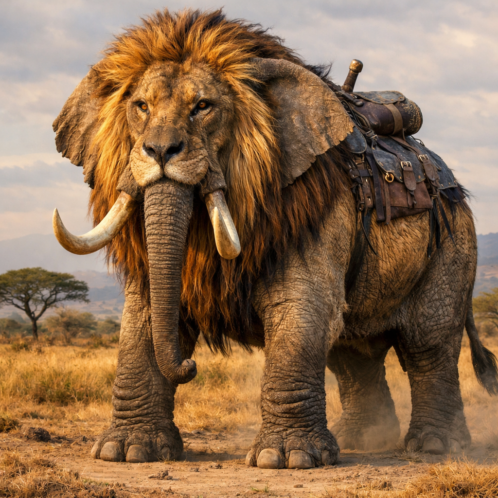 Eleon, hybrid of Elephant and Lion